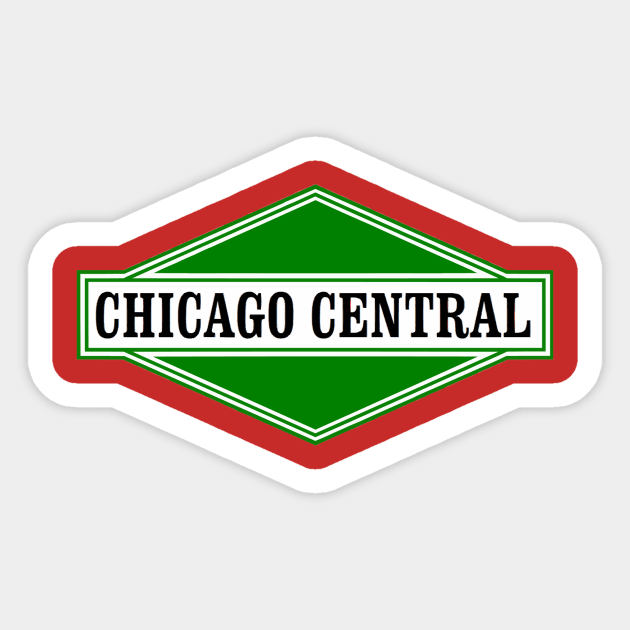 Chicago Central & Pacific Railroad Logo Sticker by Kodachrome Railway Colors